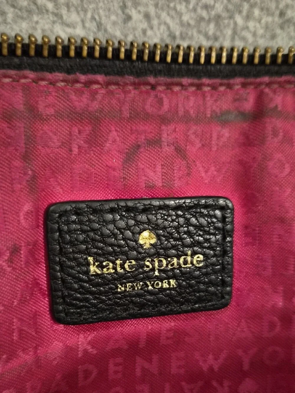 kate spade Black Pebbled Leather Crossbody Bag